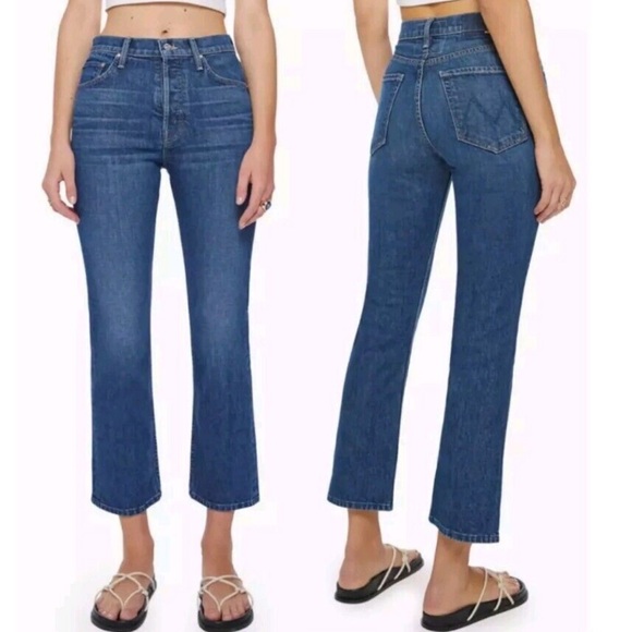 Mother Superior The Tomcat Ankle Jeans in Cannonball Wash Button Fly 25 - Picture 1 of 9
